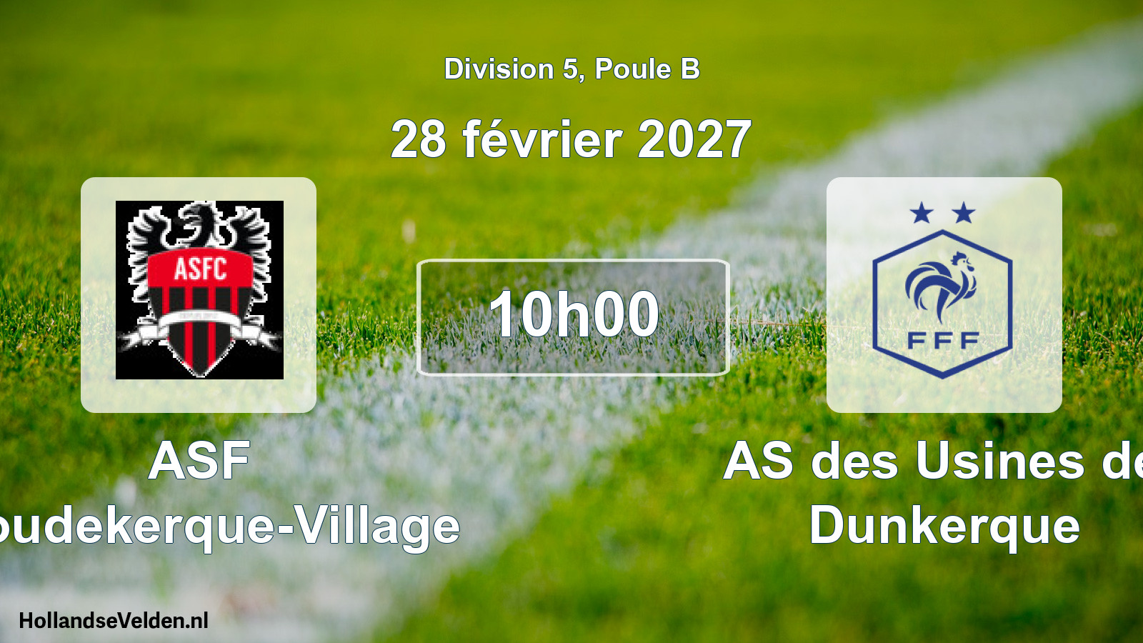 Scheduled Match: ASF Coudekerque-Village - AS des Usines de Dunkerque (28 February 2027)