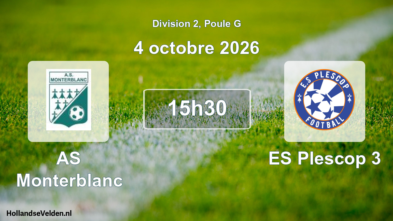 Match programmé: AS Monterblanc - ES Plescop 3 (4 octobre 2026)