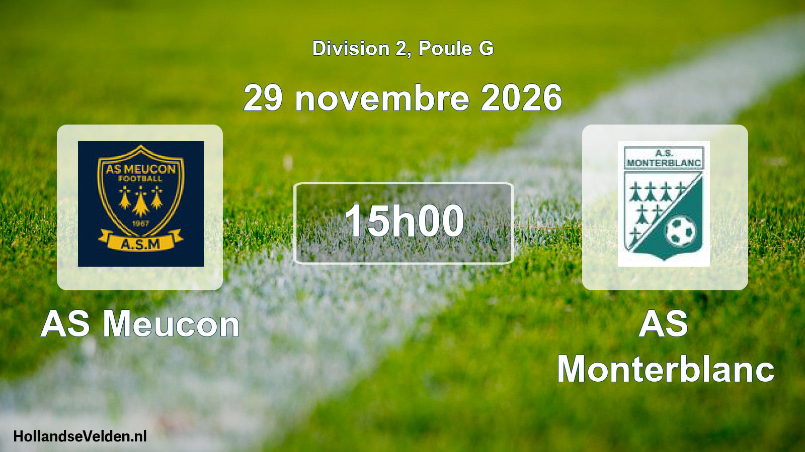 Scheduled Match: AS Meucon - AS Monterblanc (29 November 2026)