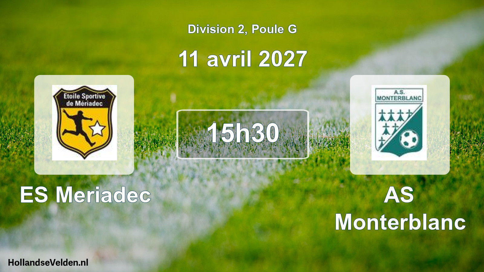 Match programmé: ES Meriadec - AS Monterblanc (11 avril 2027)