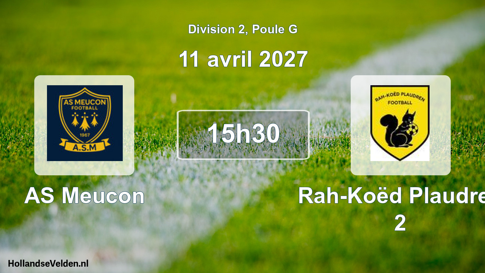 Match programmé: AS Meucon - Rah-Koëd Plaudren 2 (11 avril 2027)