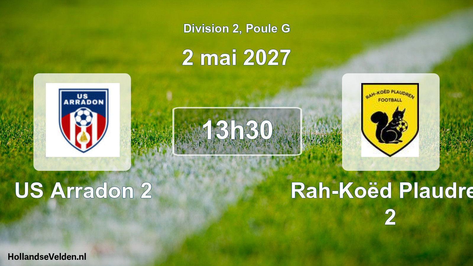 Match programmé: US Arradon 2 - Rah-Koëd Plaudren 2 (2 mai 2027)