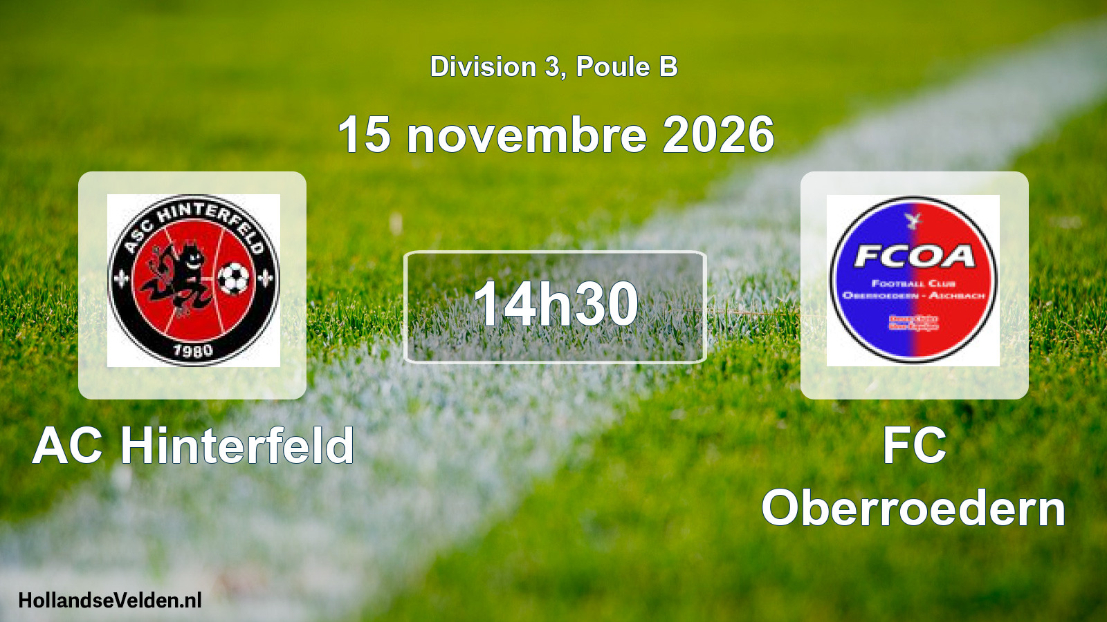 Scheduled Match: AC Hinterfeld - FC Oberroedern (15 November 2026)