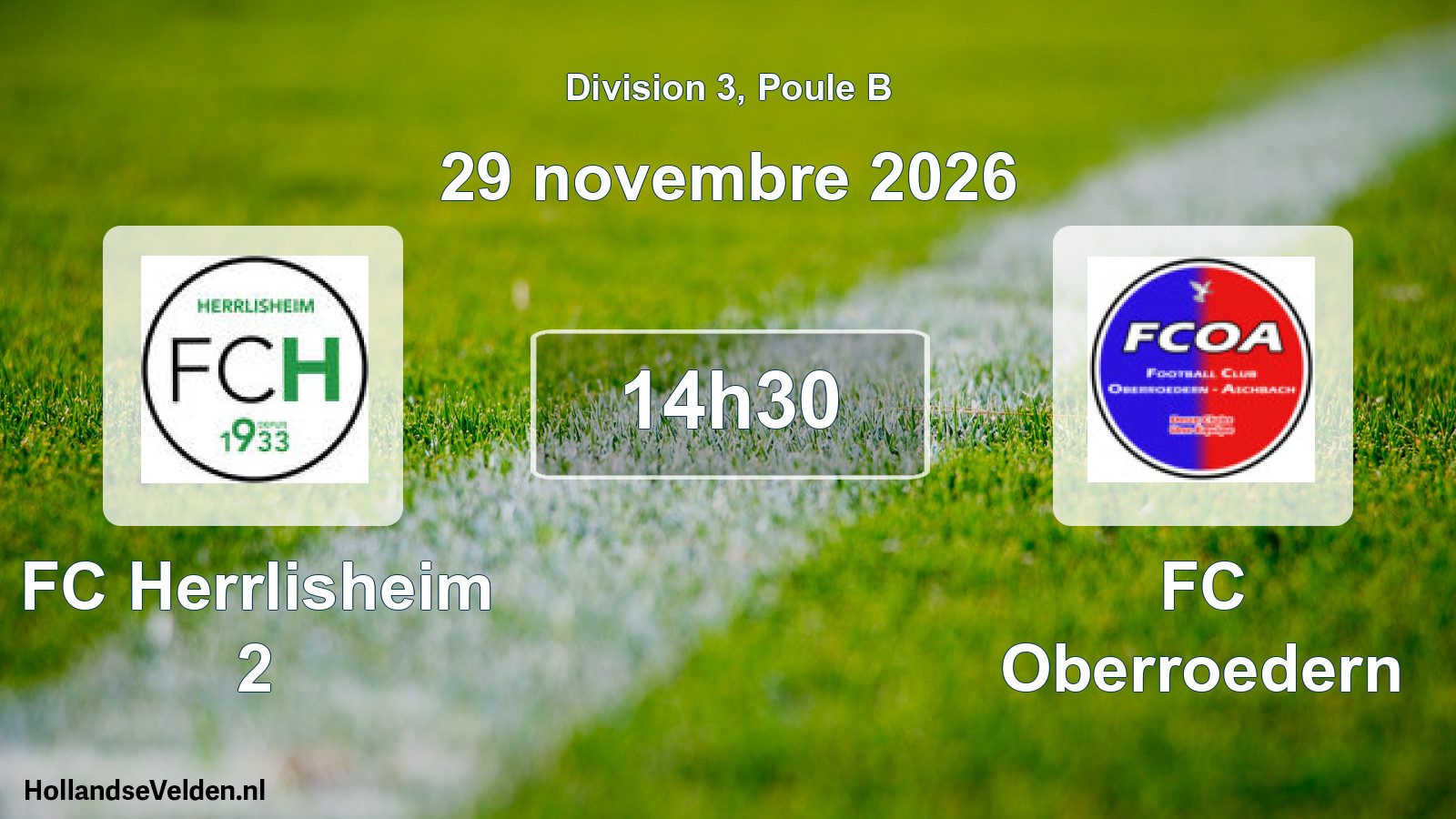 Scheduled Match: FC Herrlisheim 2 - FC Oberroedern (29 November 2026)