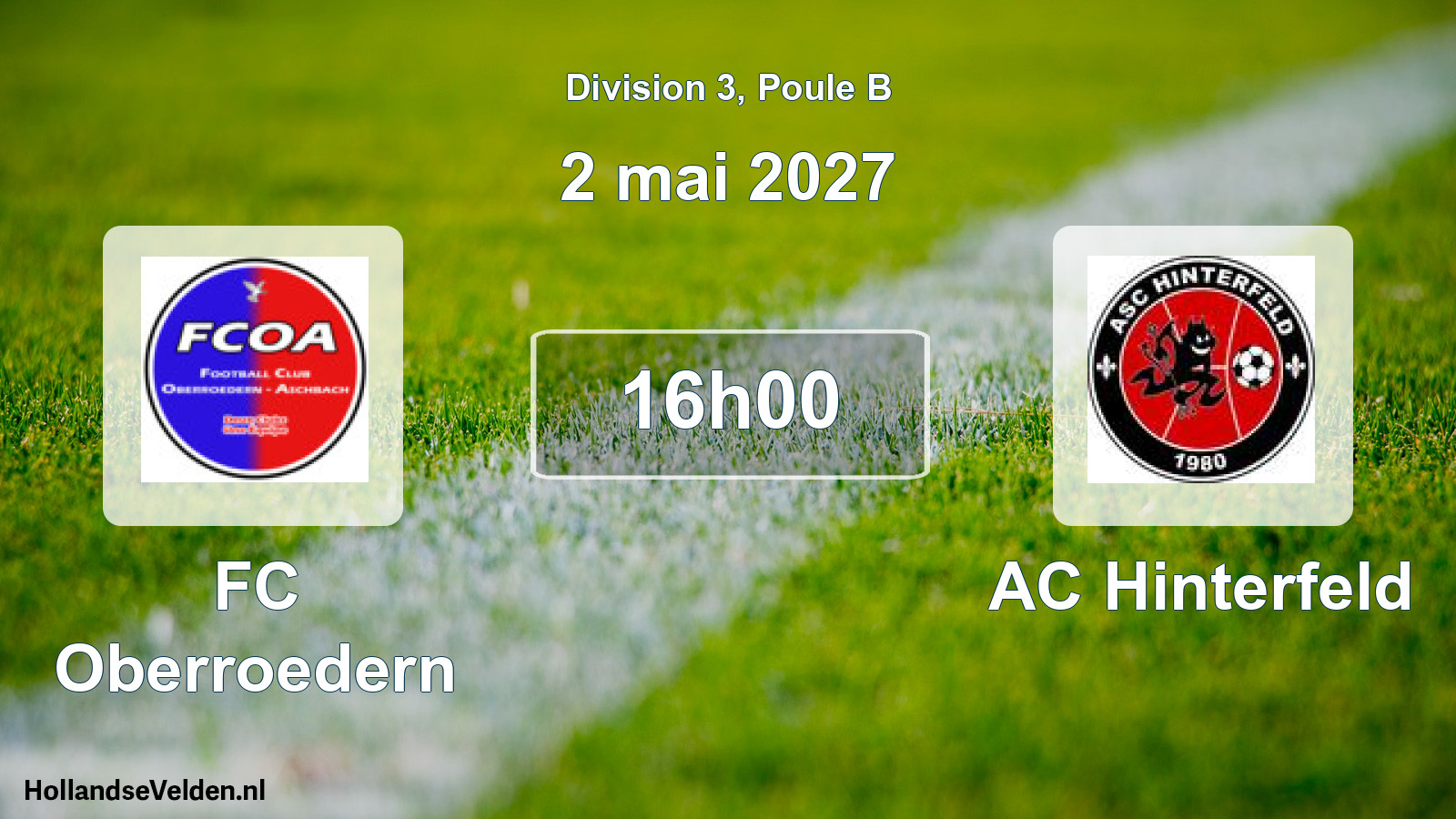 Scheduled Match: FC Oberroedern - AC Hinterfeld (2 May 2027)