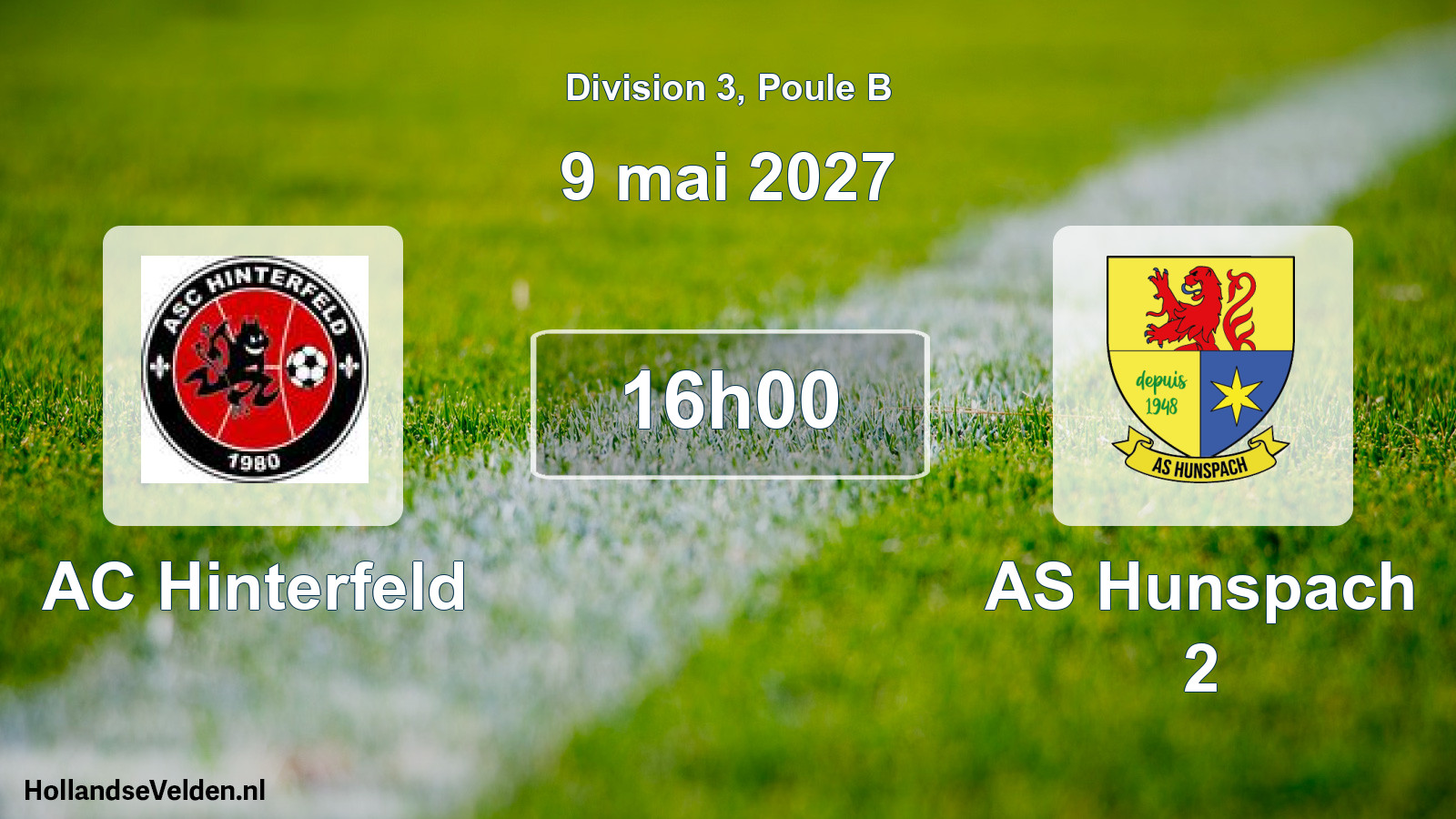 Scheduled Match: AC Hinterfeld - AS Hunspach 2 (9 May 2027)