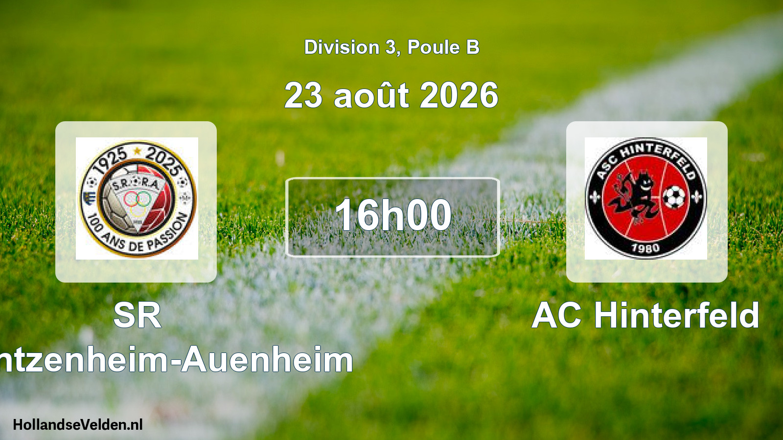 Scheduled Match: SR Rountzenheim-Auenheim - AC Hinterfeld (23 August 2026)