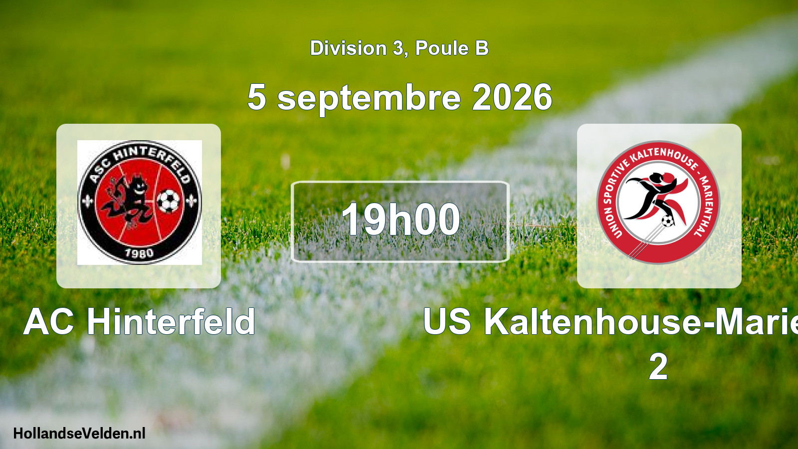 Scheduled Match: AC Hinterfeld - US Kaltenhouse-Marienthal 2 (5 September 2026)