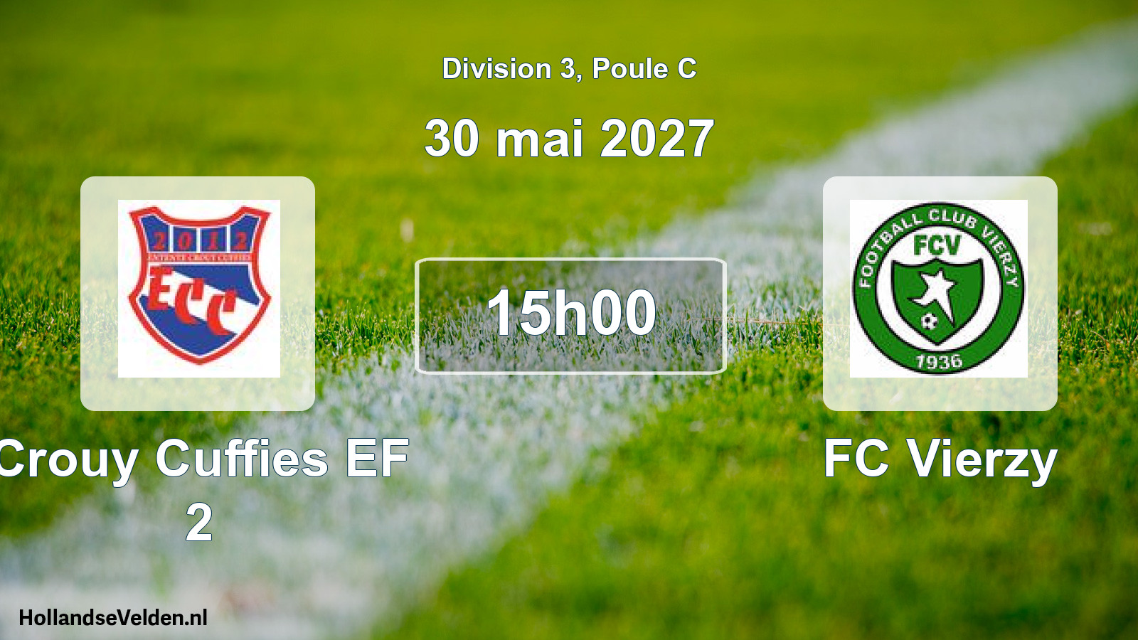 Match programmé: Crouy Cuffies EF 2 - FC Vierzy (30 mai 2027)