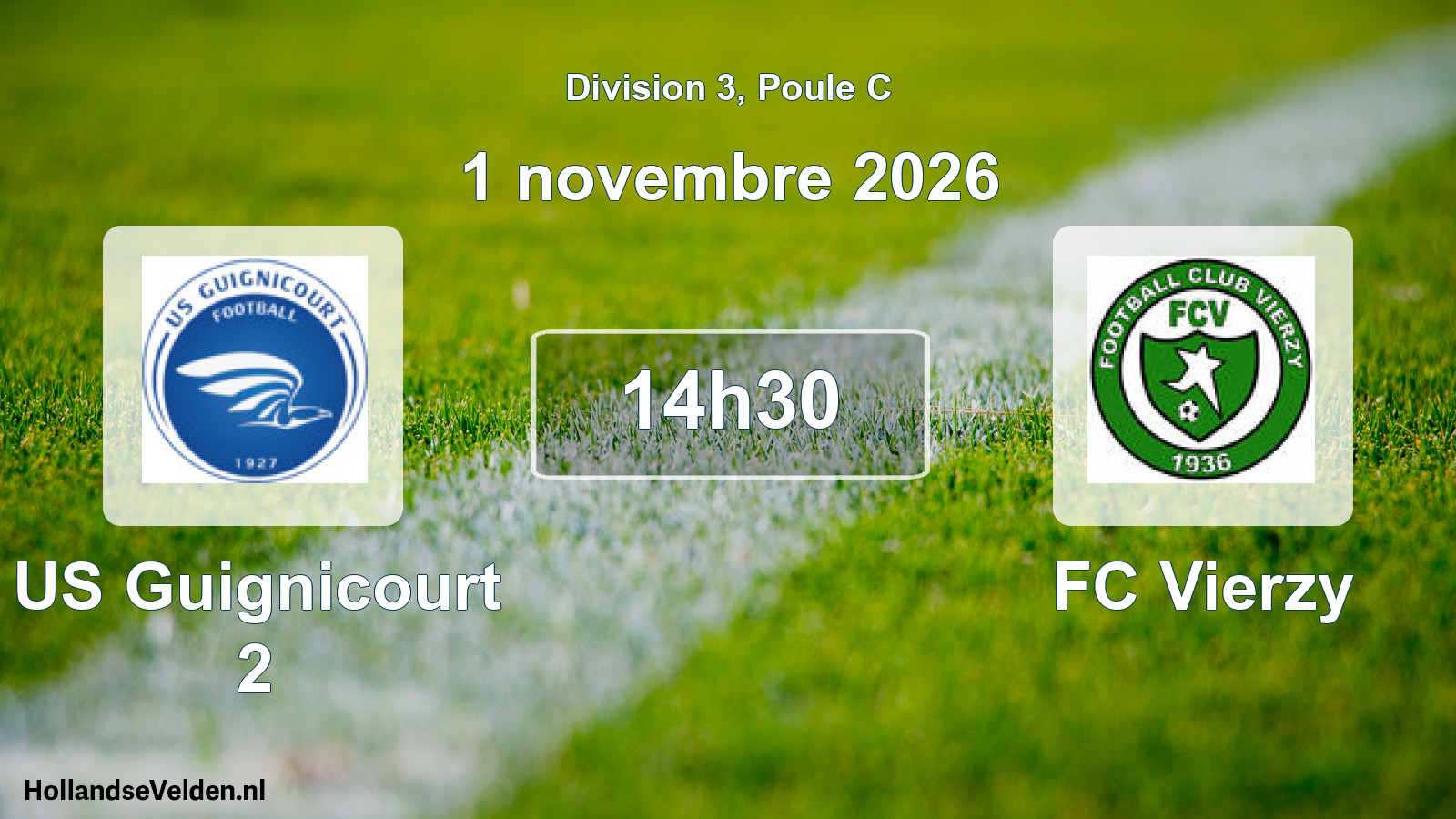 Scheduled Match: US Guignicourt 2 - FC Vierzy (1 November 2026)