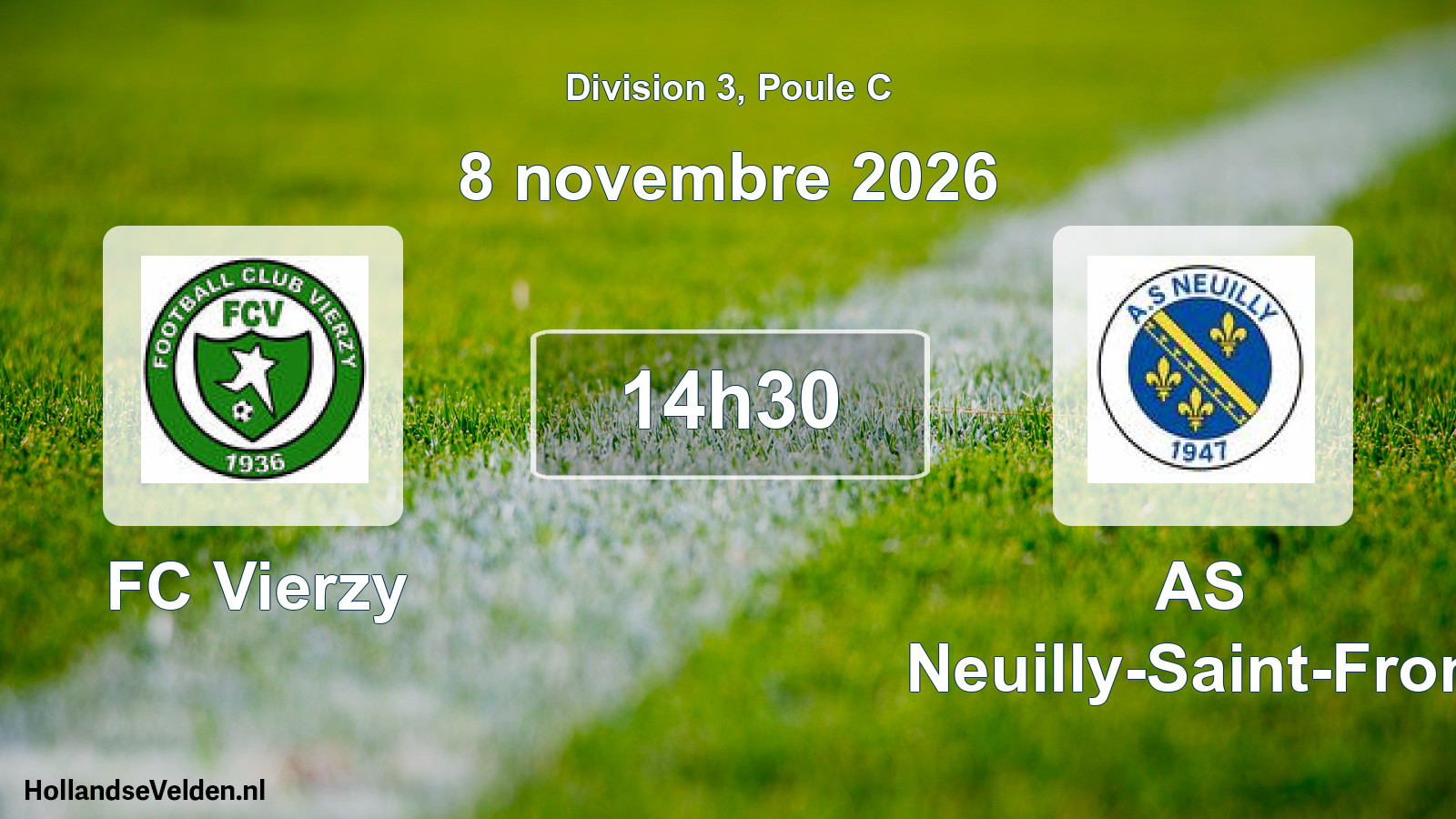 Scheduled Match: FC Vierzy - AS Neuilly-Saint-Front (8 November 2026)