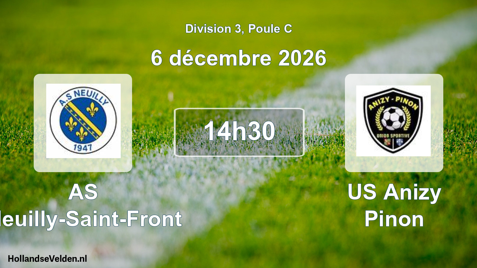 Scheduled Match: AS Neuilly-Saint-Front - US Anizy Pinon (6 December 2026)