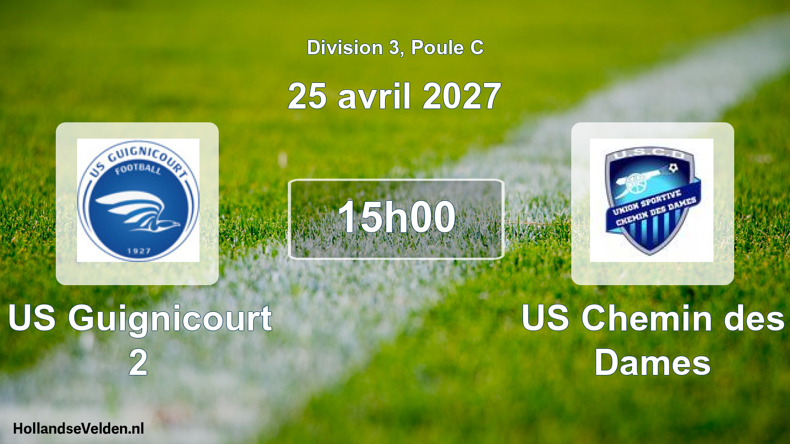 Scheduled Match: US Guignicourt 2 - US Chemin des Dames (25 April 2027)