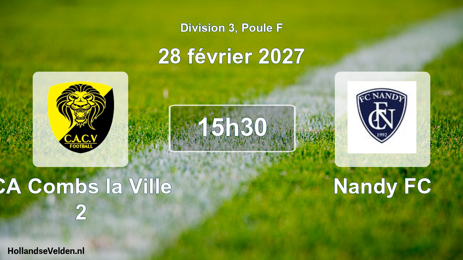 Scheduled Match: CA Combs la Ville 2 - Nandy FC (28 February 2027)