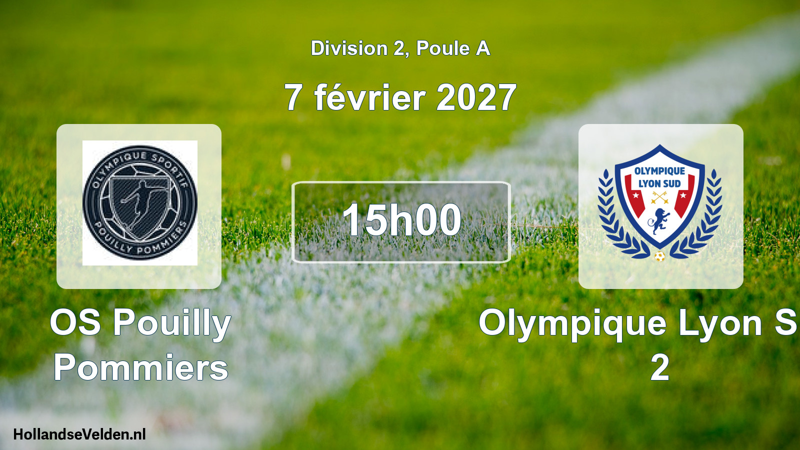 Match programmé: OS Pouilly Pommiers - Olympique Lyon Sud 2 (7 février 2027)