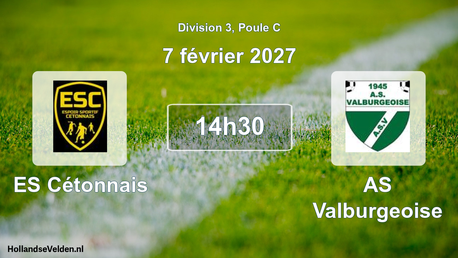 Scheduled Match: ES Cétonnais - AS Valburgeoise (7 February 2027)