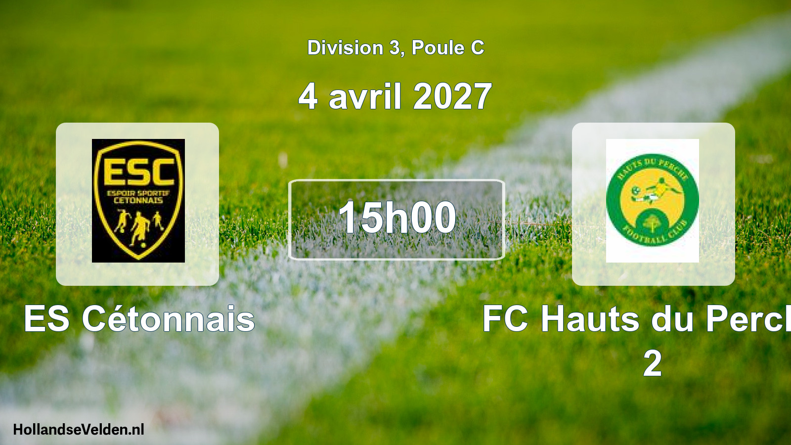 Scheduled Match: ES Cétonnais - FC Hauts du Perche 2 (4 April 2027)