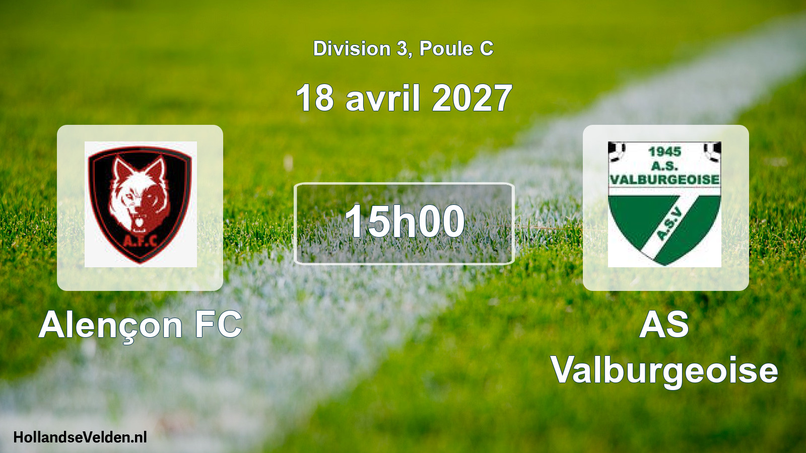 Scheduled Match: Alençon FC - AS Valburgeoise (18 April 2027)