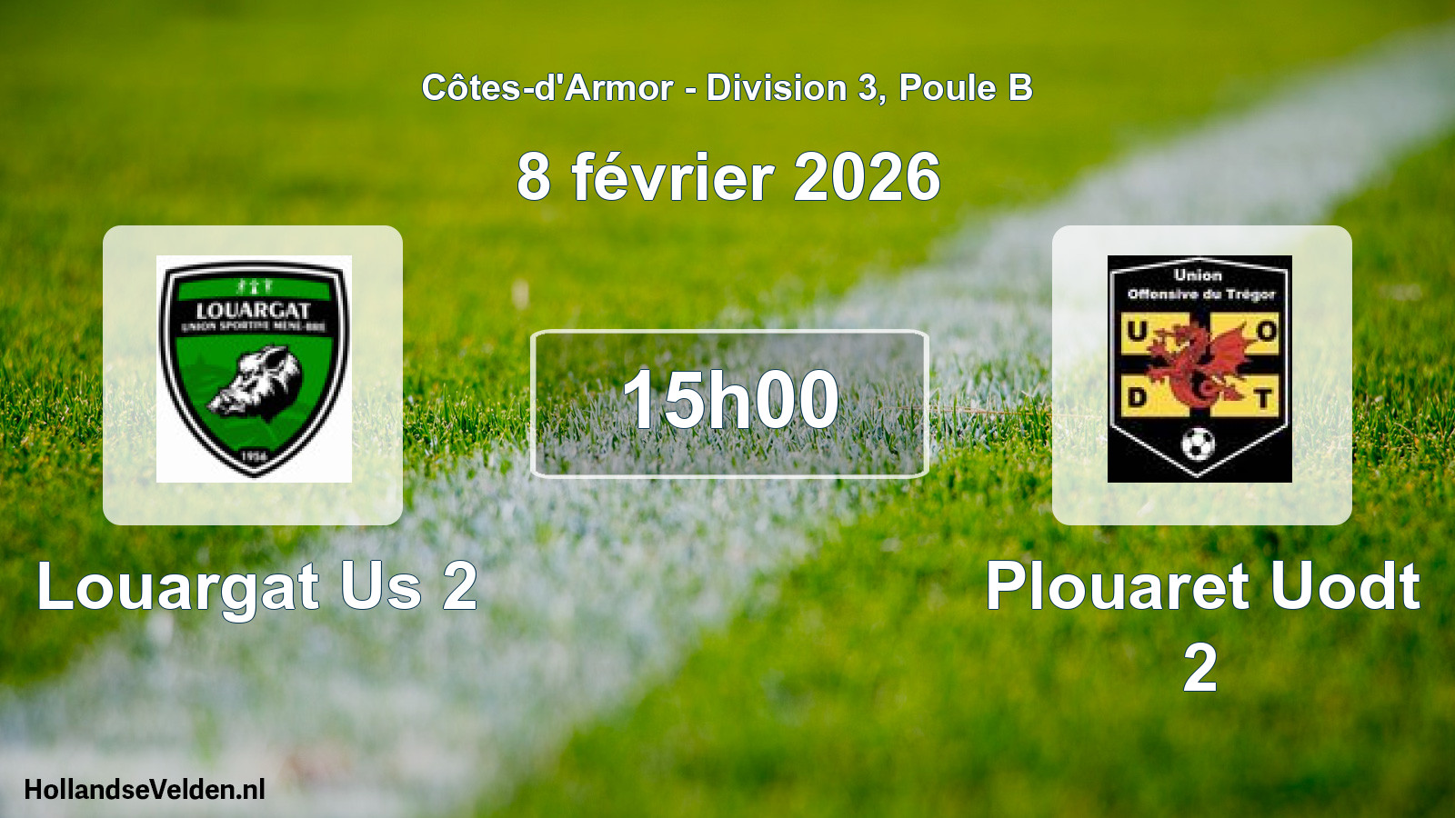 Scheduled Match: Louargat Us 2 - Plouaret Uodt 2 (8 February 2026)