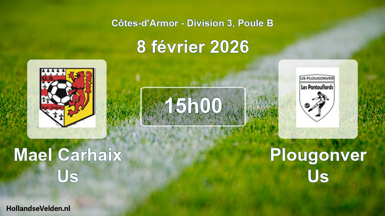 Geplande wedstrijd: Mael Carhaix Us - Plougonver Us (8 février 2026)