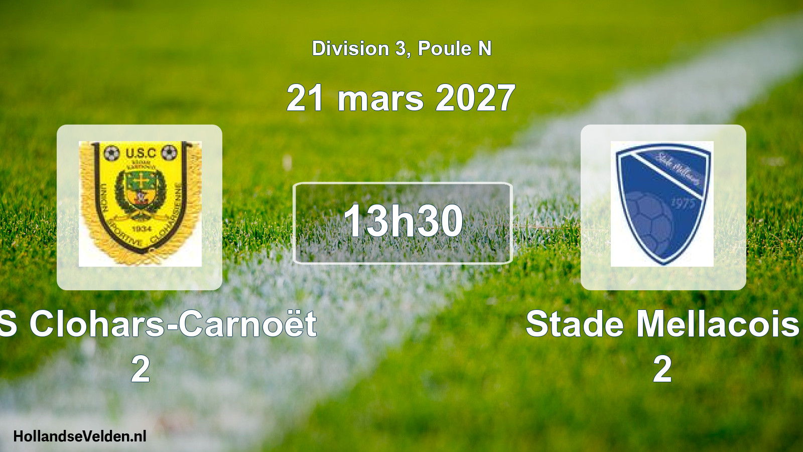 Scheduled Match: US Clohars-Carnoët 2 - Stade Mellacois 2 (21 March 2027)