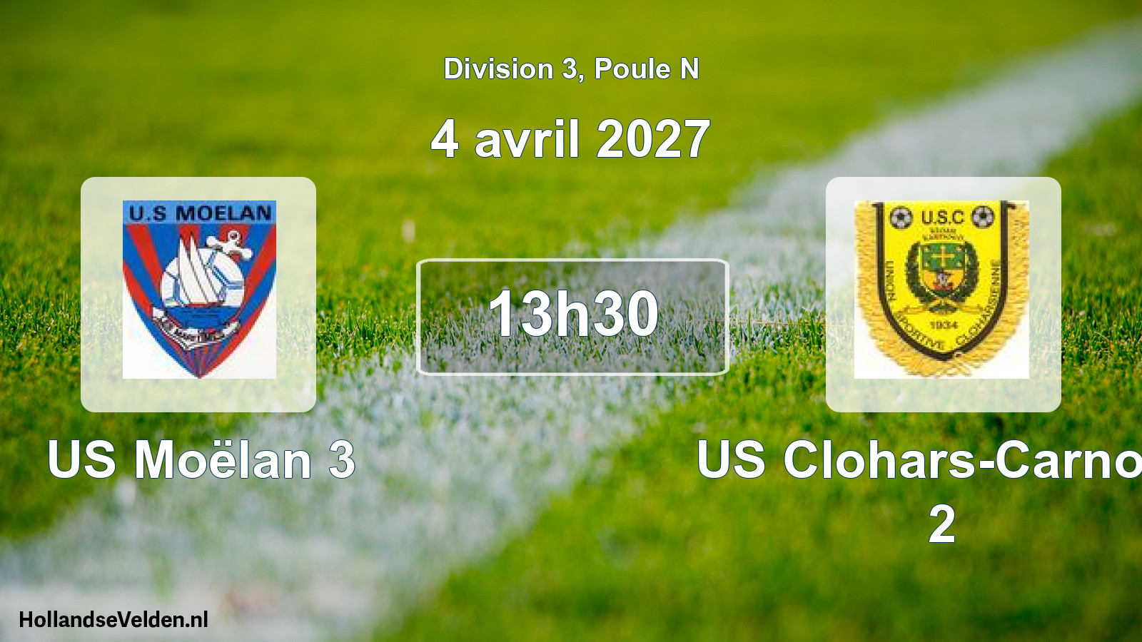 Scheduled Match: US Moëlan 3 - US Clohars-Carnoët 2 (4 April 2027)