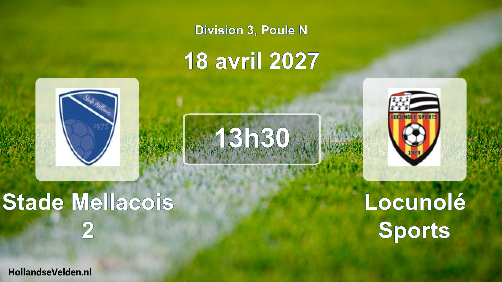 Scheduled Match: Stade Mellacois 2 - Locunolé Sports (18 April 2027)