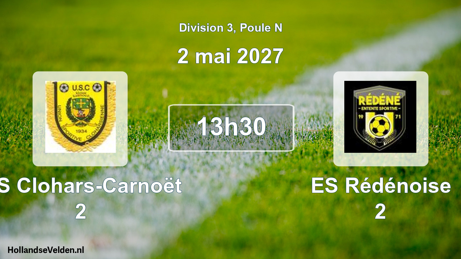 Scheduled Match: US Clohars-Carnoët 2 - ES Rédénoise 2 (2 May 2027)