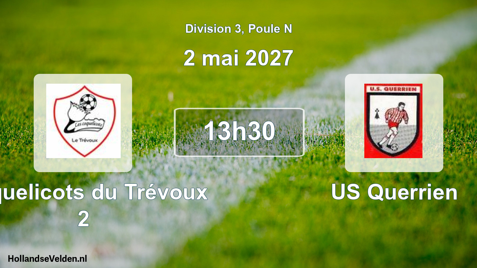 Scheduled Match: Coquelicots du Trévoux 2 - US Querrien (2 May 2027)