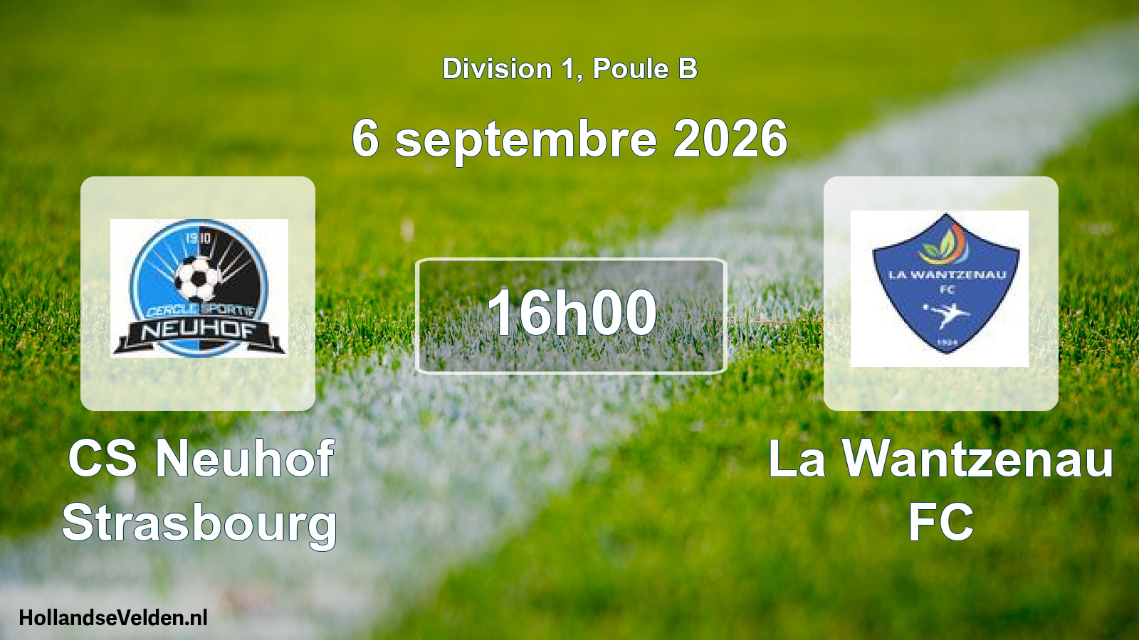 Scheduled Match: CS Neuhof Strasbourg - La Wantzenau FC (6 September 2026)