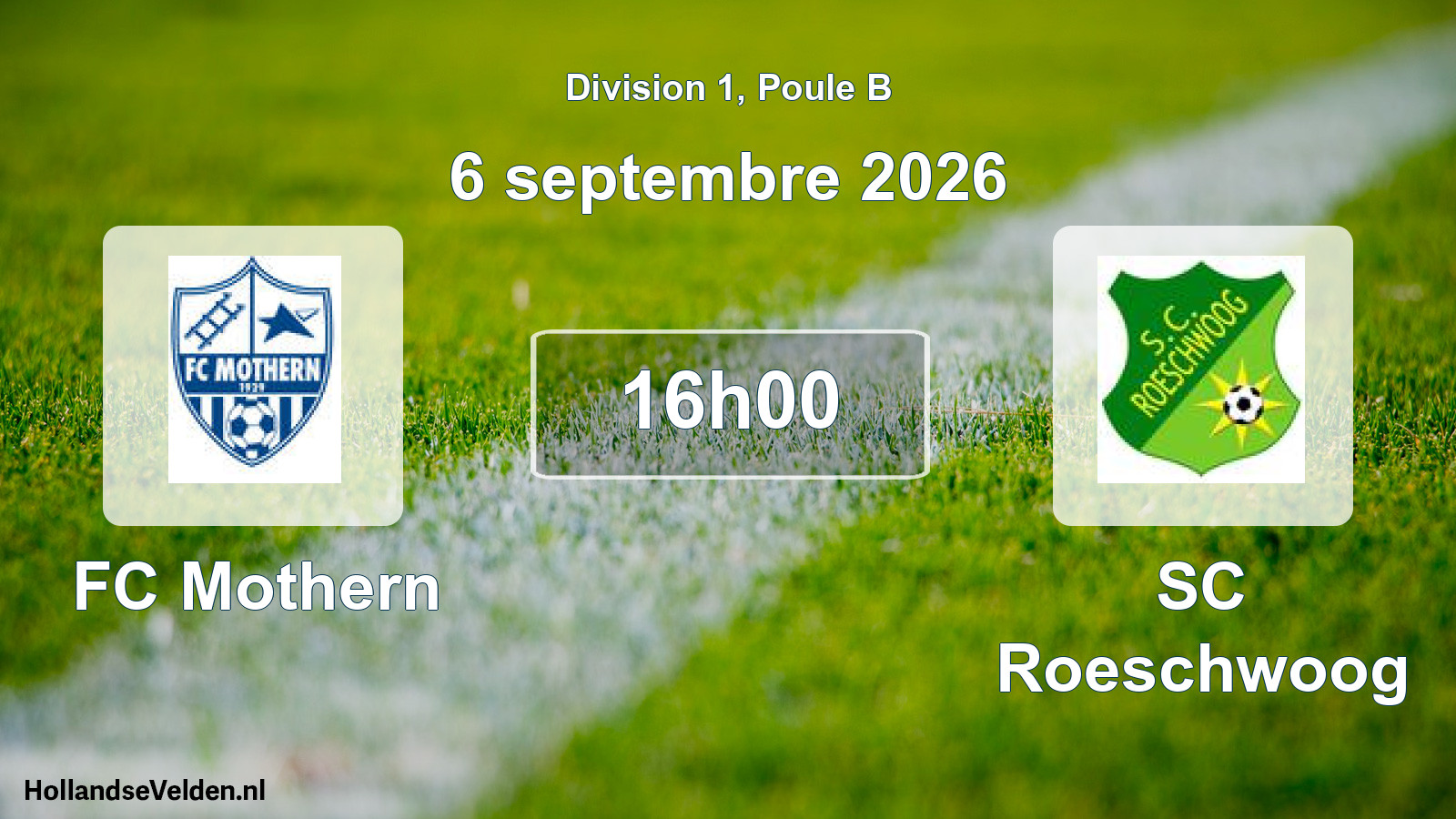 Scheduled Match: FC Mothern - SC Roeschwoog (6 September 2026)