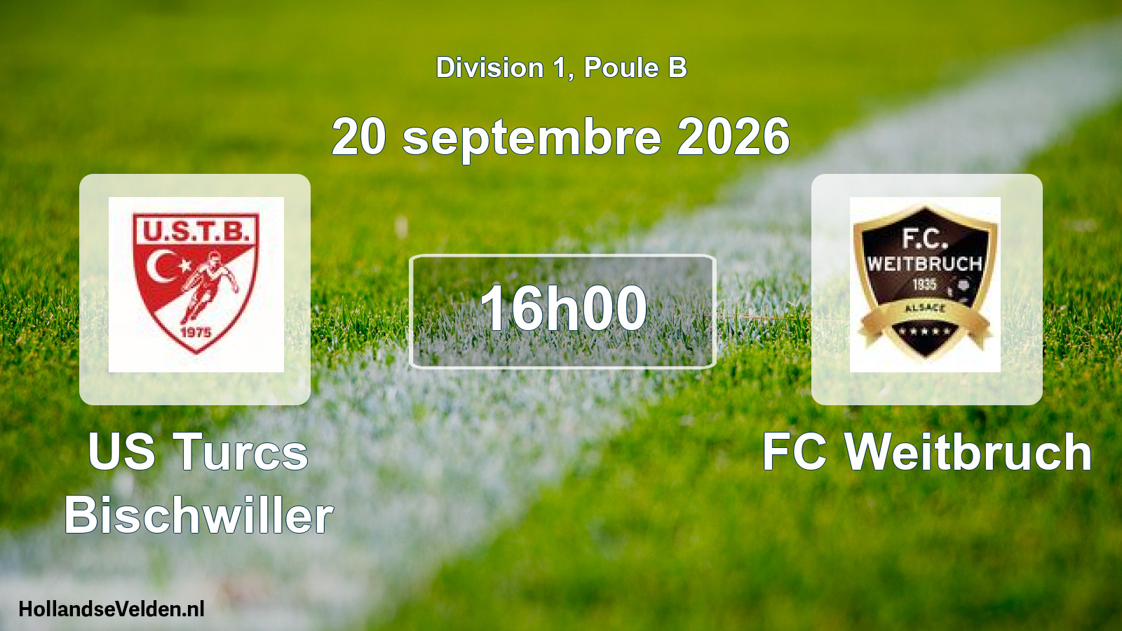 Scheduled Match: US Turcs Bischwiller - FC Weitbruch (20 September 2026)
