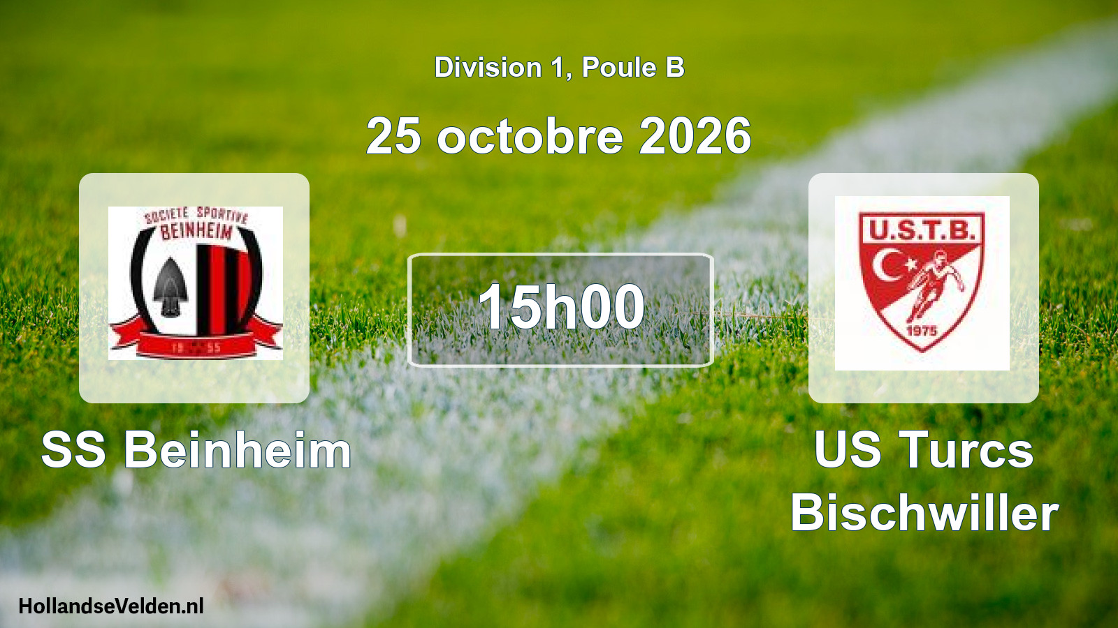 Scheduled Match: SS Beinheim - US Turcs Bischwiller (25 October 2026)