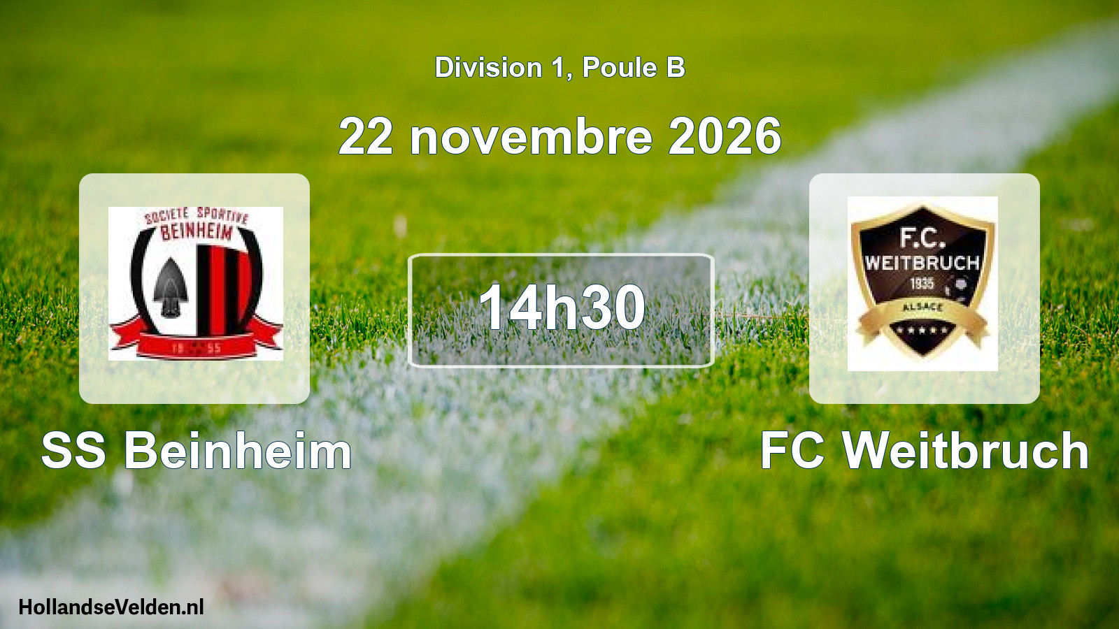 Scheduled Match: SS Beinheim - FC Weitbruch (22 November 2026)