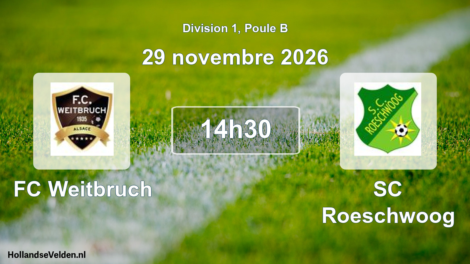 Scheduled Match: FC Weitbruch - SC Roeschwoog (29 November 2026)