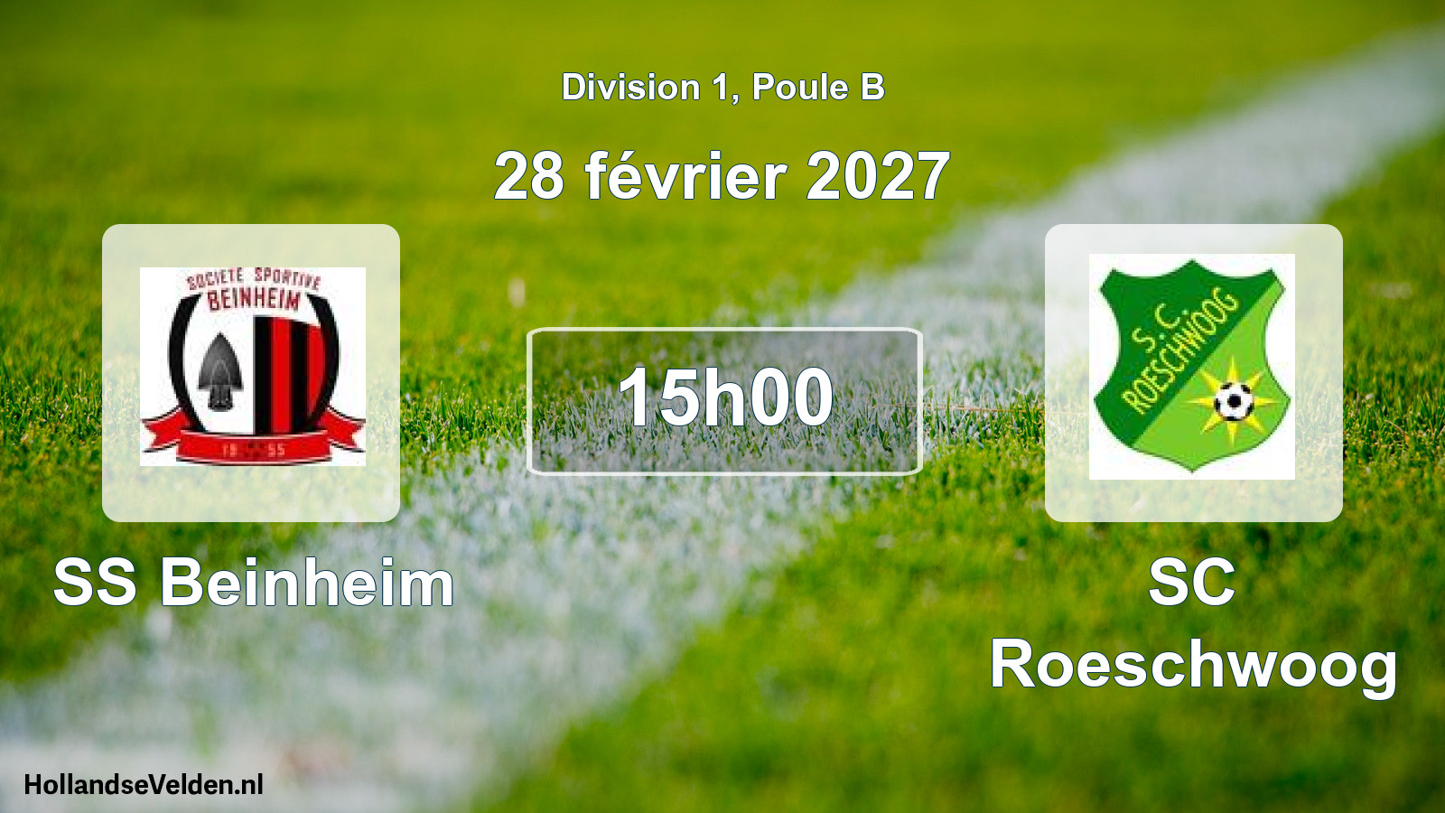 Scheduled Match: SS Beinheim - SC Roeschwoog (28 February 2027)