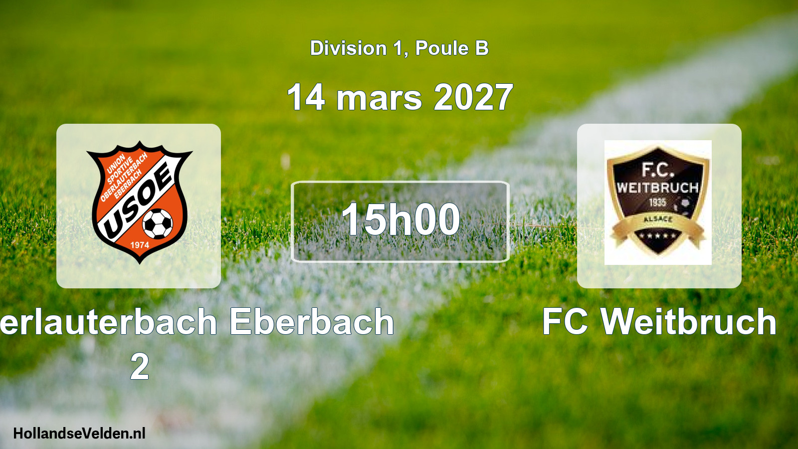 Scheduled Match: US Oberlauterbach Eberbach 2 - FC Weitbruch (14 March 2027)