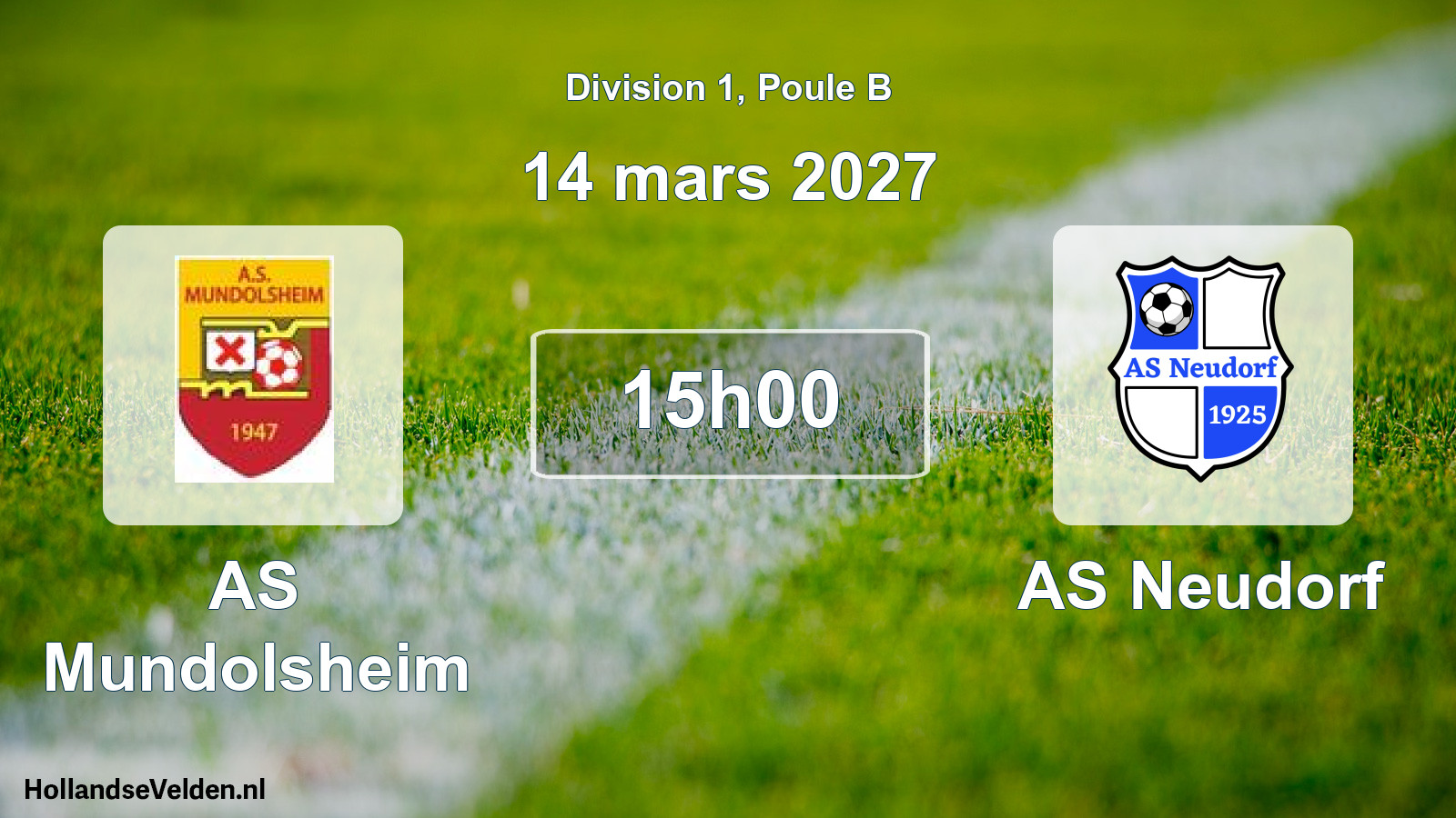 Scheduled Match: AS Mundolsheim - AS Neudorf (14 March 2027)