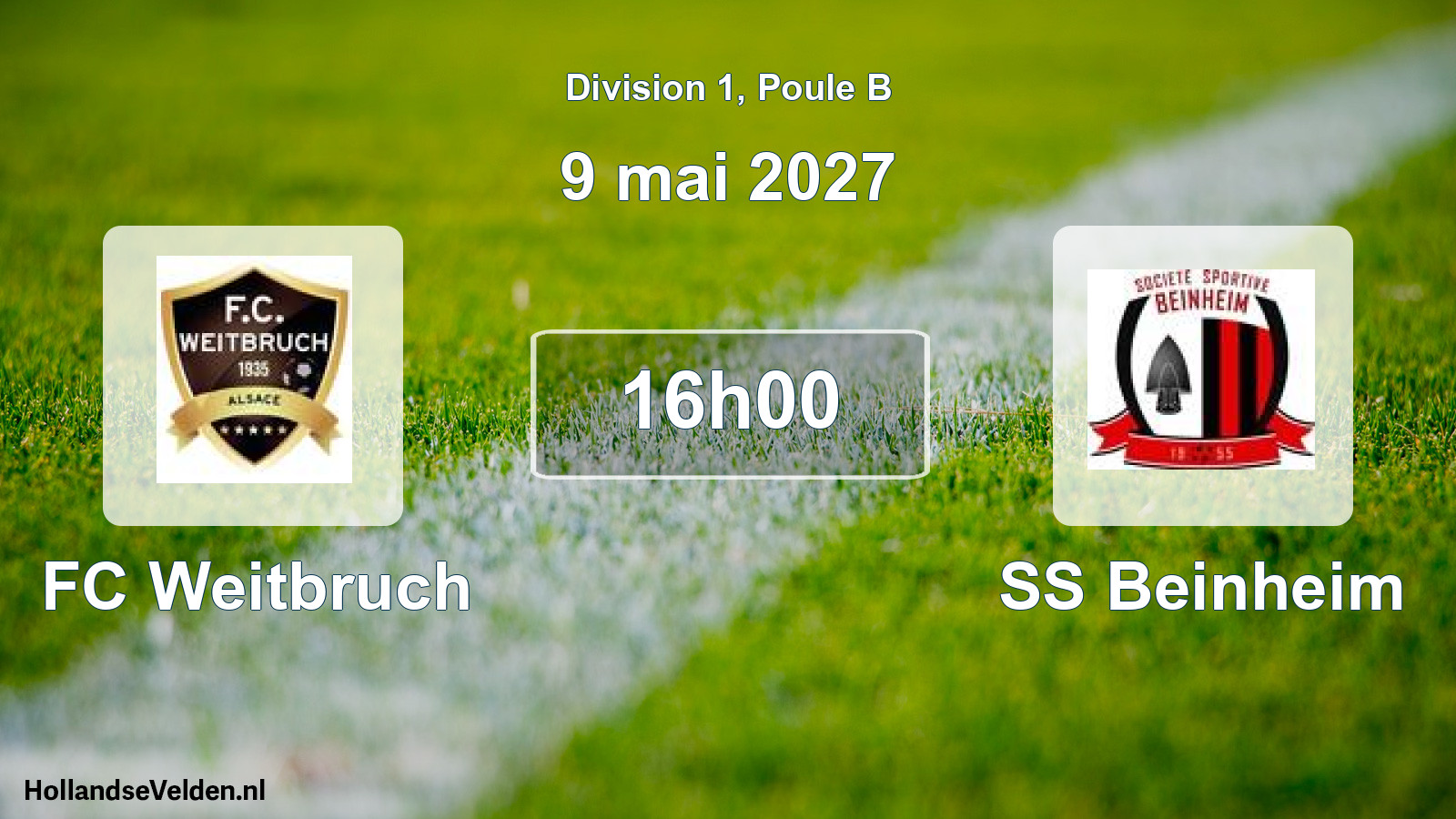 Match programmé: FC Weitbruch - SS Beinheim (9 mai 2027)