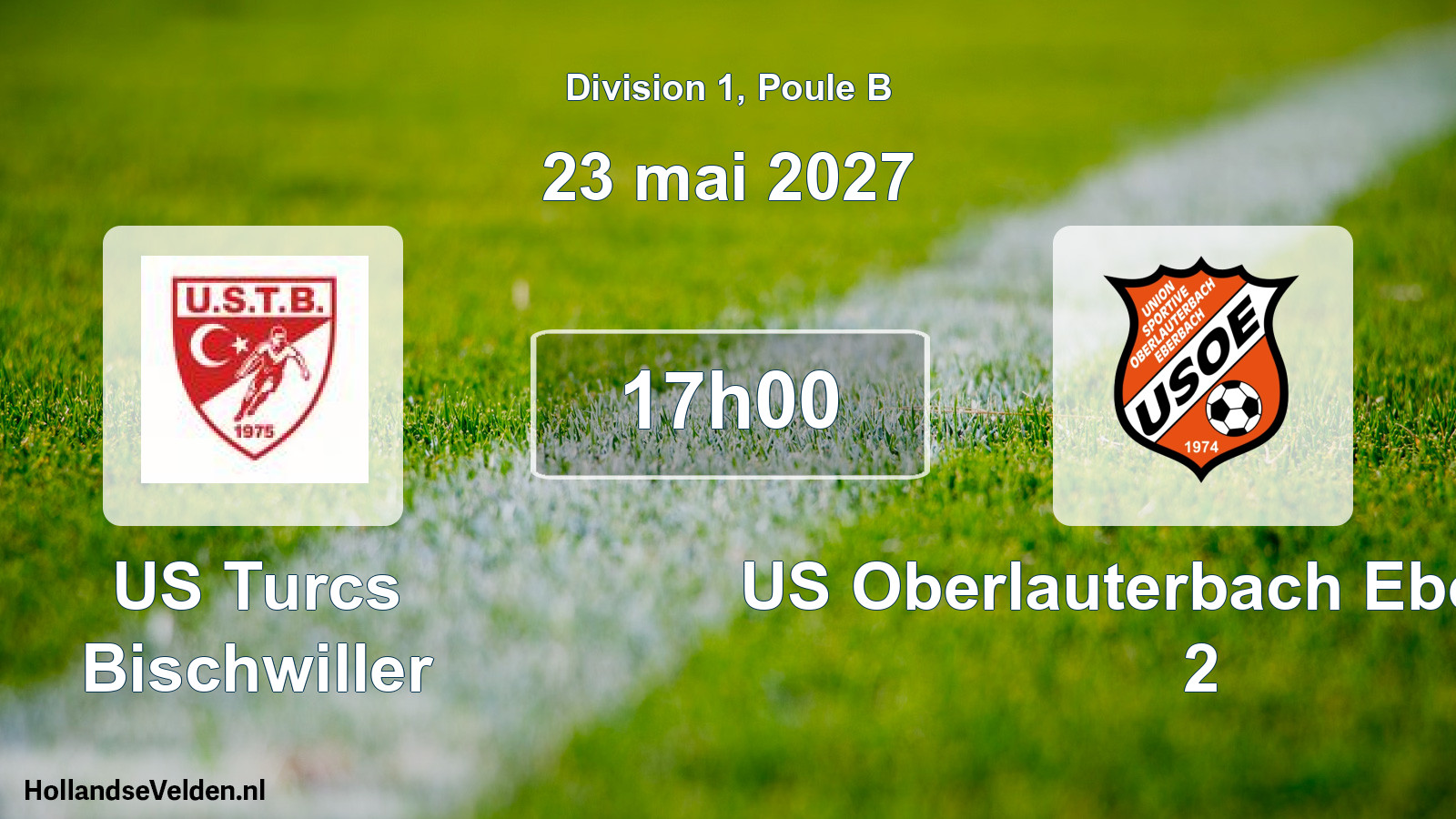 Scheduled Match: US Turcs Bischwiller - US Oberlauterbach Eberbach 2 (23 May 2027)