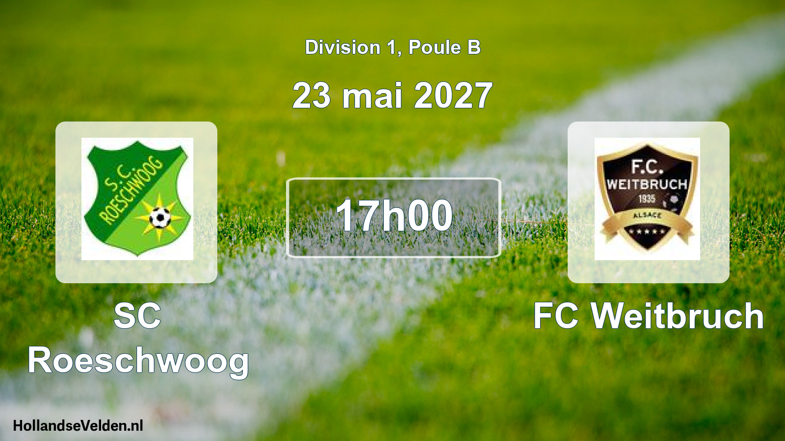 Scheduled Match: SC Roeschwoog - FC Weitbruch (23 May 2027)