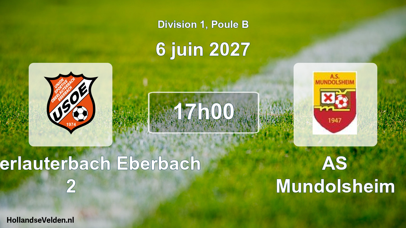 Match programmé: US Oberlauterbach Eberbach 2 - AS Mundolsheim (6 juin 2027)
