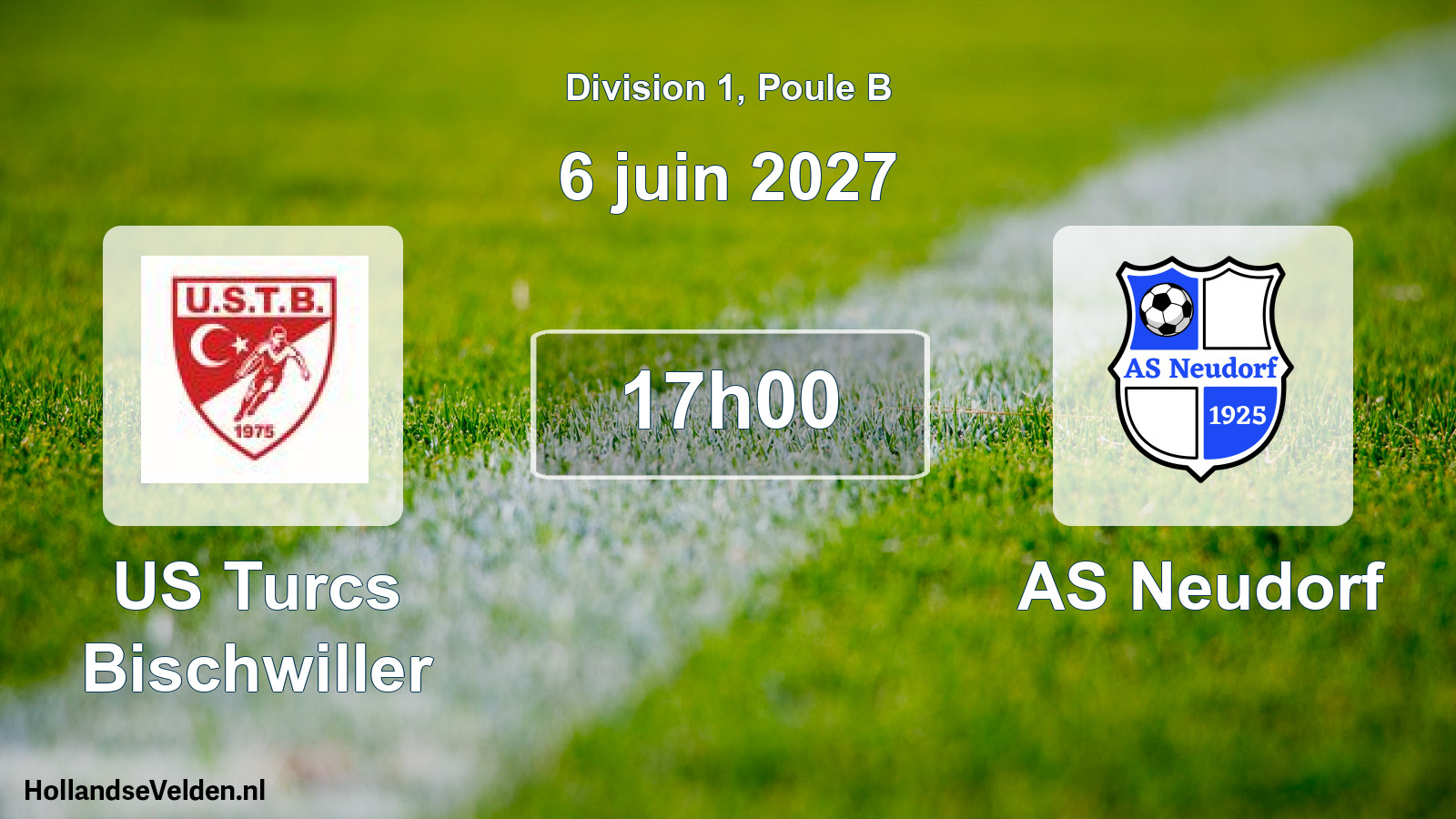 Match programmé: US Turcs Bischwiller - AS Neudorf (6 juin 2027)