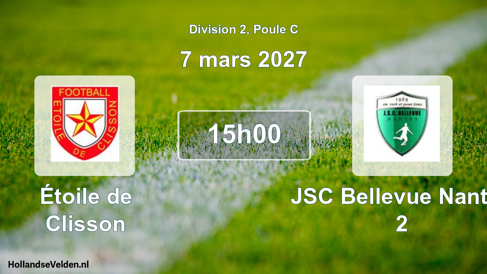 Scheduled Match: Étoile de Clisson - JSC Bellevue Nantes 2 (7 March 2027)