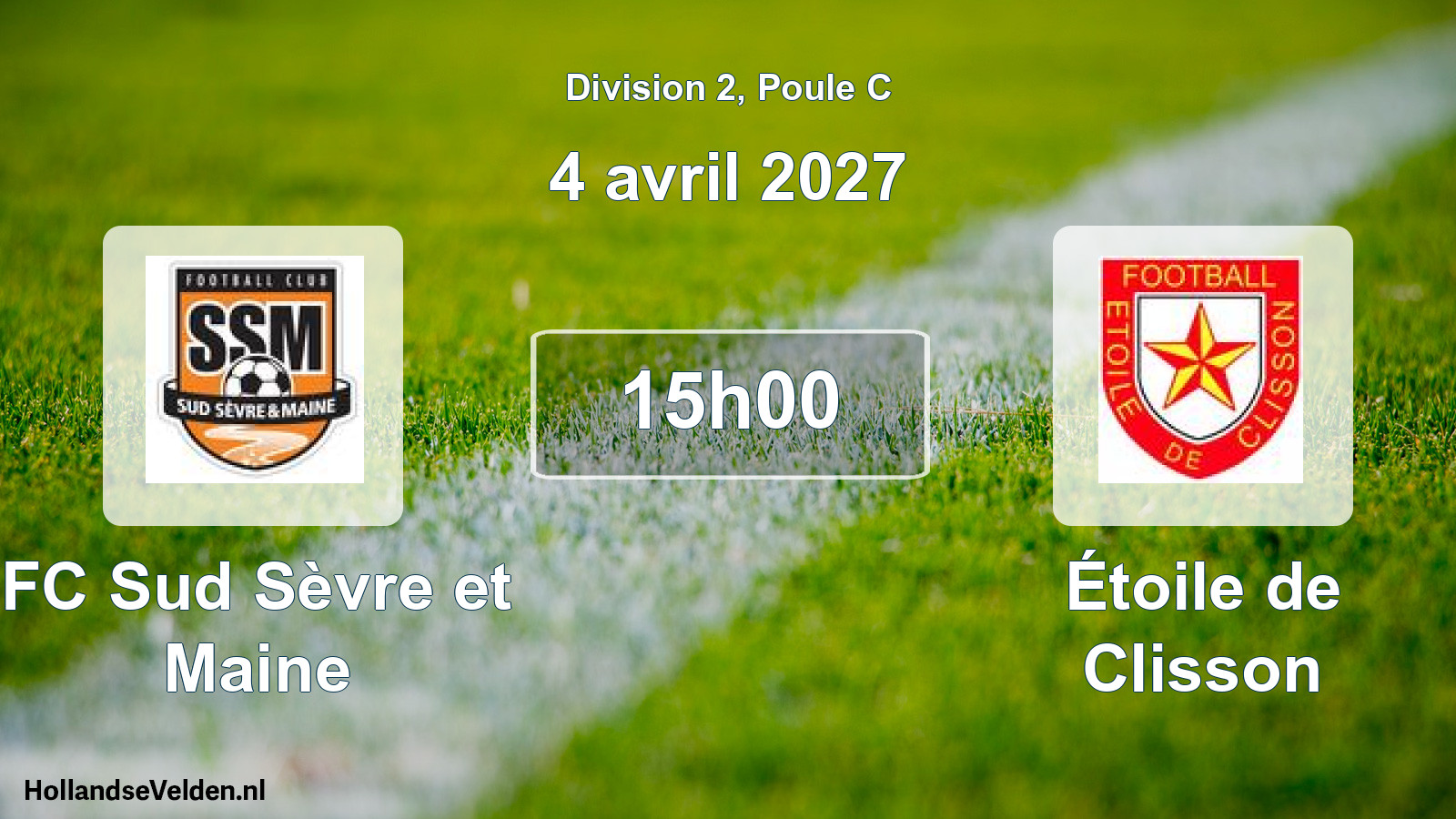 Match programmé: FC Sud Sèvre et Maine - Étoile de Clisson (4 avril 2027)