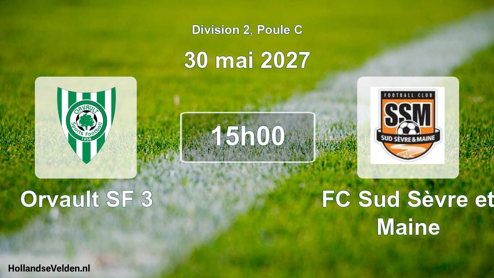 Match programmé: Orvault SF 3 - FC Sud Sèvre et Maine (30 mai 2027)