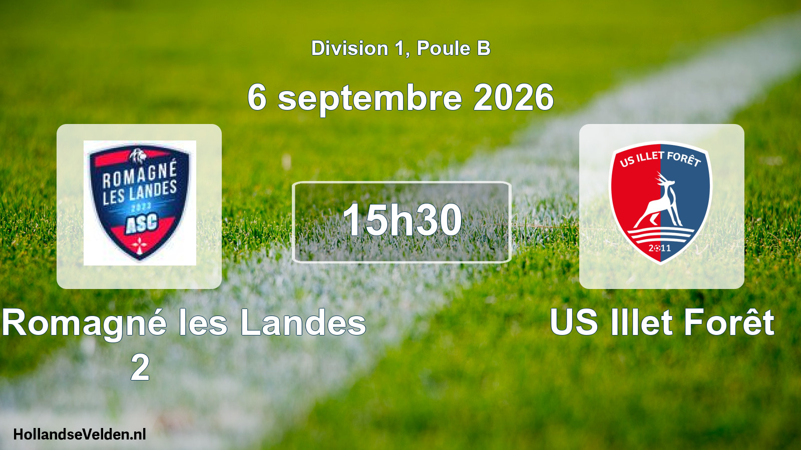 Scheduled Match: ASC Romagné les Landes 2 - US Illet Forêt (6 September 2026)