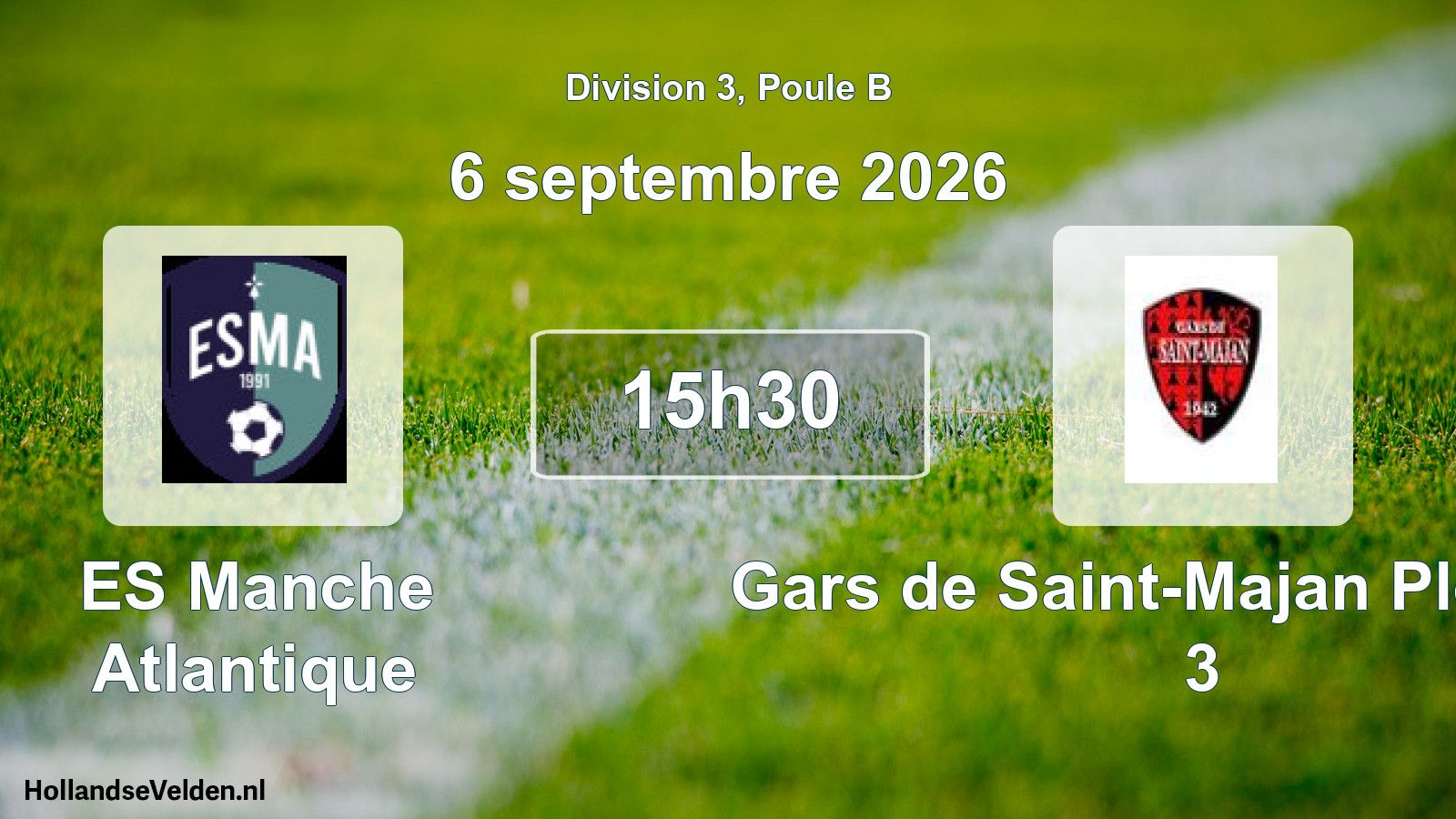 Scheduled Match: ES Manche Atlantique - Gars de Saint-Majan Plouguin 3 (6 September 2026)