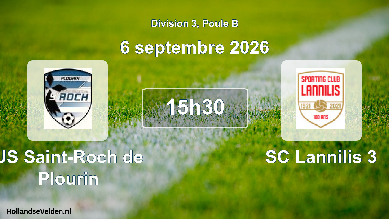 Geplande wedstrijd: US Saint-Roch de Plourin - SC Lannilis 3 (6 september 2026)