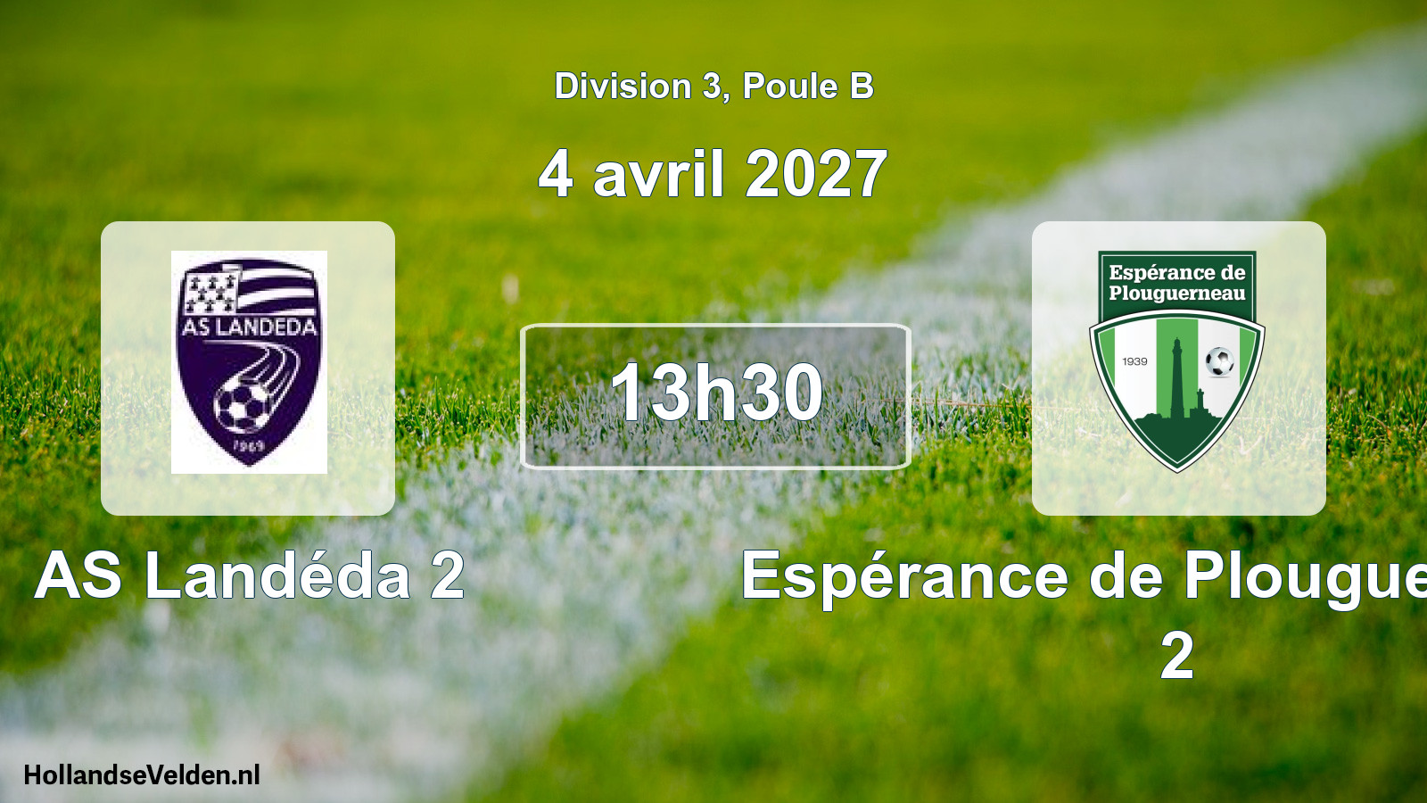 Match programmé: AS Landéda 2 - Espérance de Plouguerneau 2 (4 avril 2027)